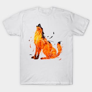 Fire wolf - Fenrir Loki's son T-Shirt